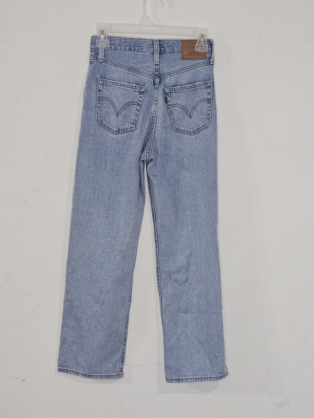 Levi's Premium Ribcage Straight Ankle Jeans Womens 24 Light Wash High Rise Retro - Picture 2 of 16